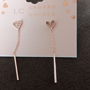 Heart with posts earrings